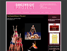 Tablet Screenshot of dancewright.com